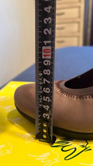 Zapatos Pitillos Talla 39 Beige/Marrón