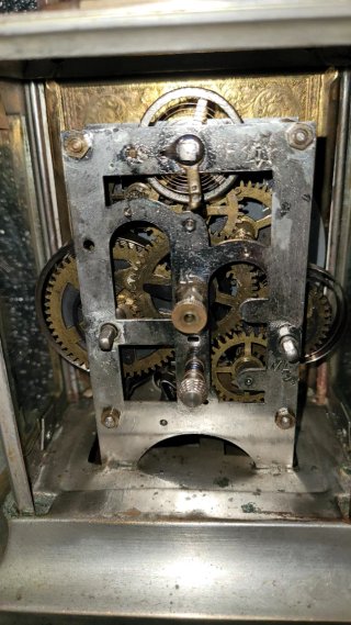 Reloj de carruaje antiguo Junghans