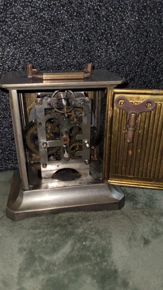 Reloj de carruaje antiguo Junghans