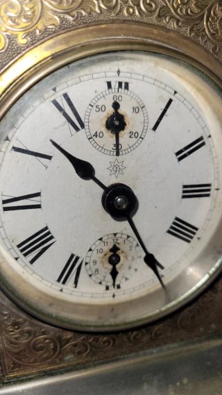 Reloj de carruaje antiguo Junghans