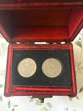 Monedas 5 Pesetas 1957 (2 unidades)