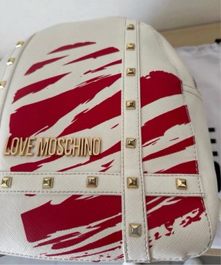 Love Moschino Zaino Donna Similpelle Bianco