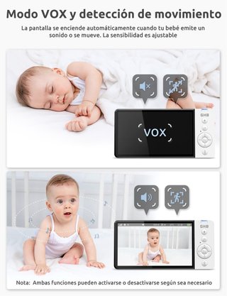 Cámara Vigilancia Bebé GHB 5 720P HD IPS