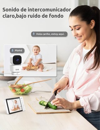 Cámara Vigilancia Bebé GHB 5 720P HD IPS