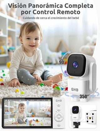 Cámara Vigilancia Bebé GHB 5 720P HD IPS