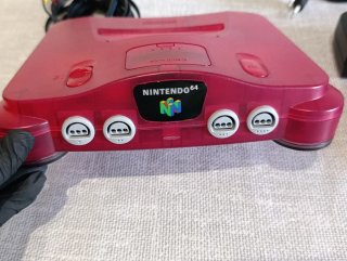 Nintendo 64 Nintendo64 N64 Roja Transparente