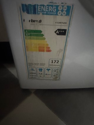 Lavadora corbero E-CLAV71219