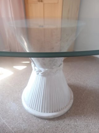 Mesa redonda cristal