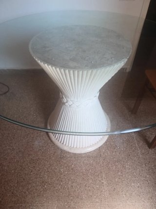 Mesa redonda cristal