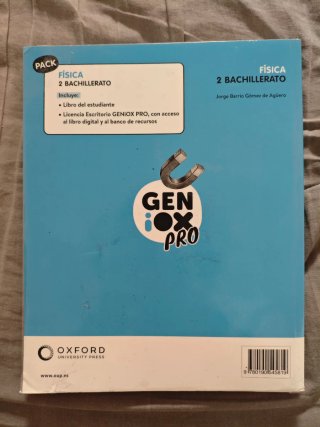 Libro Física 2 Bachillerato Oxford GenioxPro