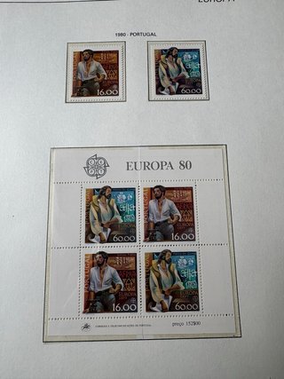 Sellos tema Europa 1980