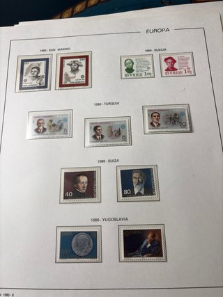 Sellos tema Europa 1980