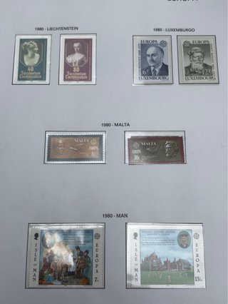 Sellos tema Europa 1980