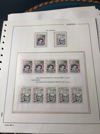 Sellos tema Europa 1980
