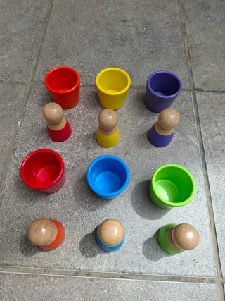 Juego Mini Muñecos Madera Mundo Diver