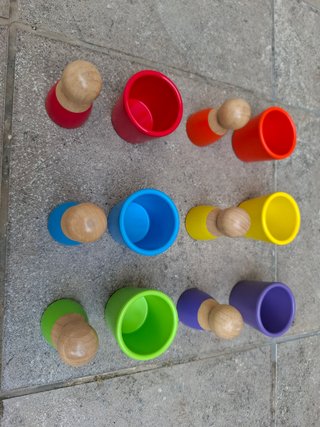 Juego Mini Muñecos Madera Mundo Diver