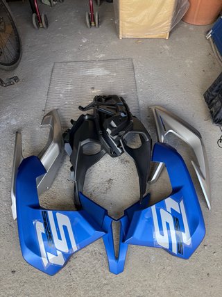 Juego Carenado Voge 525 DSX Nuevo (azul/plateado)