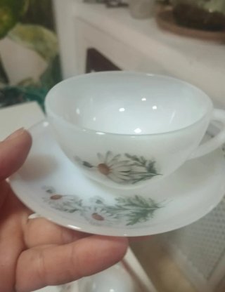Juego de café  vajilla Arcopal Flor de Margaritas