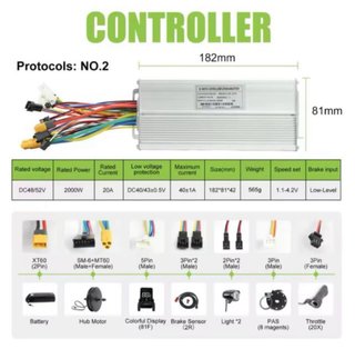 Kit Motor Batería E-bike 60V 3000W Negociable