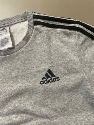 Jersey Adidas Vintage 3 Rayas Gris