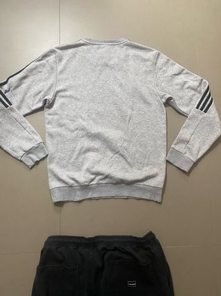 Jersey Adidas Vintage 3 Rayas Gris