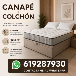 Canapé y Colchón para Descanso y Calidad