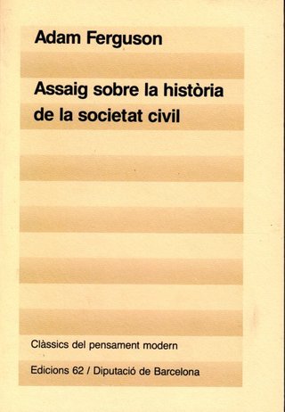 Ferguson, Adam. Assaig sobre la història de la...