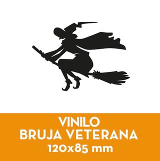 Vinilo Bruja Veterana 120x85 mm