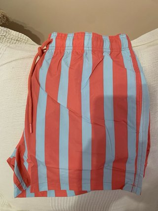 Bañador Lefties Rayas gris/rosa Tallas L y talla M