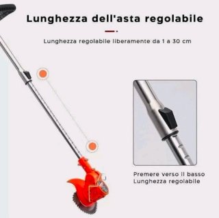 Decespugliatore Elettrico 2 Batterie 48V Tagliaerb