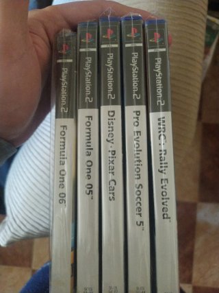 Lote 5 Juegos PS2: Formula One, Disney, Pro Evo, W