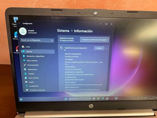 HP i5 11ª Gen 16GB RAM Plata/Negro