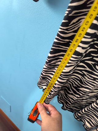 Vestido de punto estampado cebra mujer