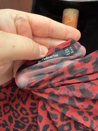 Jersey rejilla estampado leopardo manga larga