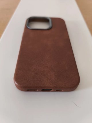Funda iPhone 15 Pro Cuero Marrón