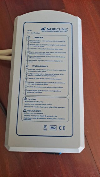 Colchón antiescaras de plástico