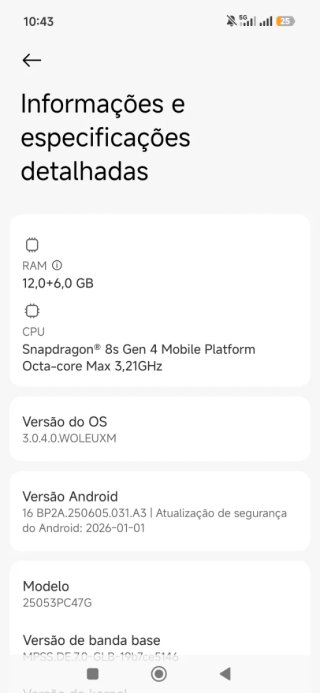 Xiaomi Poco F7 512GB Branco