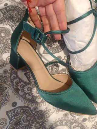 Zapatos de fiesta verdes talla 39