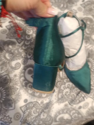 Zapatos de fiesta verdes talla 39
