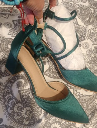 Zapatos de fiesta verdes talla 39