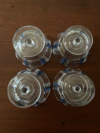 Servizio Art Déco Vetro 4 Coppette