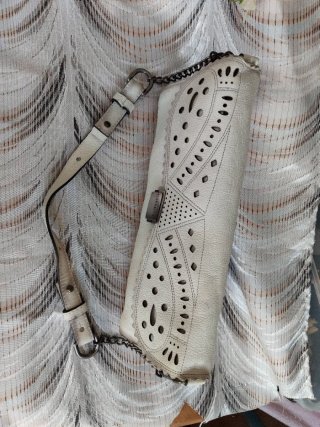 Bolso Hispanitas Beige/blanco