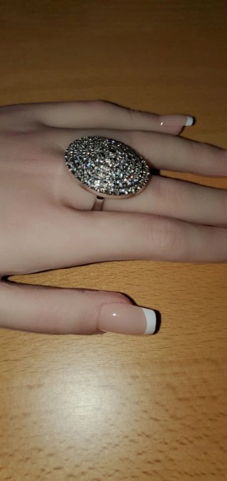Anello Swarovski Cristalli Bella Swan