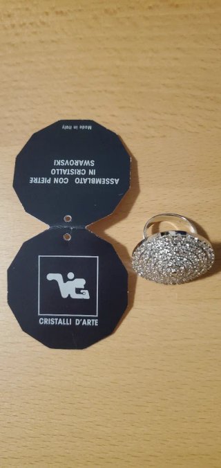 Anello Swarovski Cristalli Bella Swan