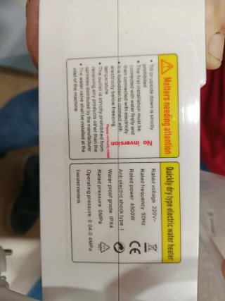 Calentador de agua eléctrico para cocina