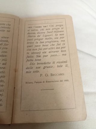 Antico libretto preghiere vintage IHS del 1900