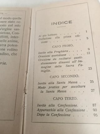 Antico libretto preghiere vintage IHS del 1900
