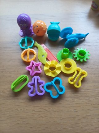 Lote Play-Doh con moldes y extrusora