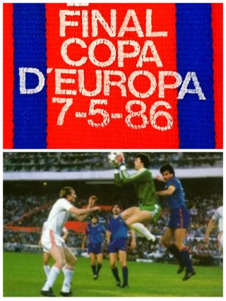 Bufanda BARÇA Sevilla'86 FINAL Copa d'Europa FCB