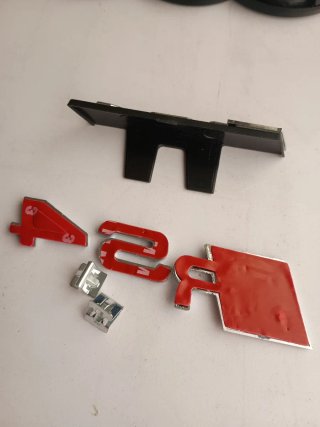 Emblema Audi RS4 Negro LEER